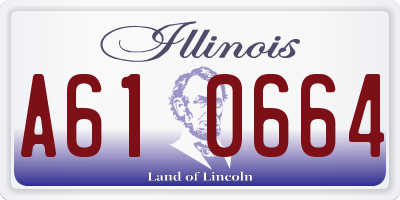 IL license plate A610664