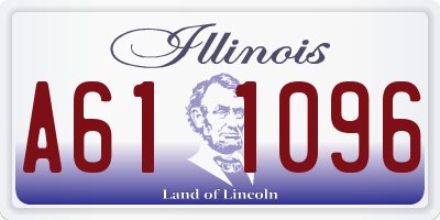 IL license plate A611096