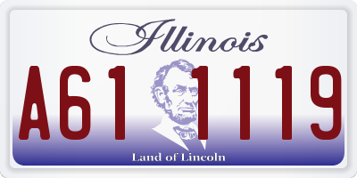 IL license plate A611119