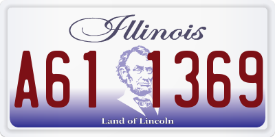 IL license plate A611369
