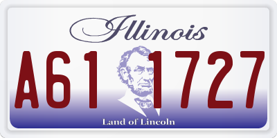 IL license plate A611727