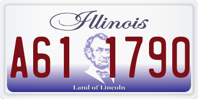 IL license plate A611790