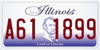 IL license plate A611899