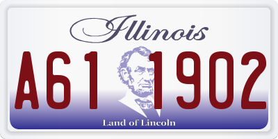 IL license plate A611902