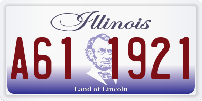 IL license plate A611921
