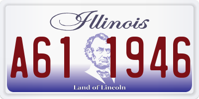 IL license plate A611946