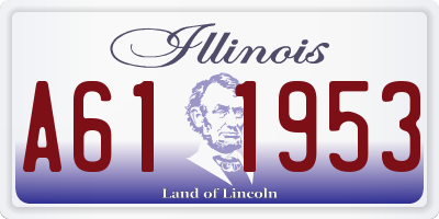 IL license plate A611953