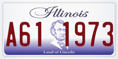 IL license plate A611973