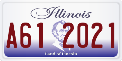 IL license plate A612021