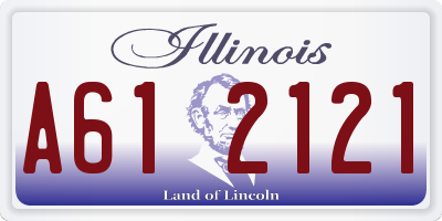 IL license plate A612121