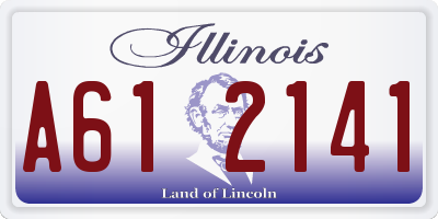 IL license plate A612141