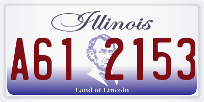 IL license plate A612153