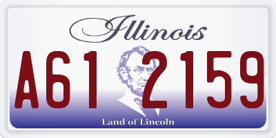 IL license plate A612159