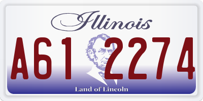 IL license plate A612274