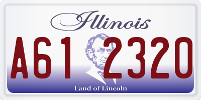 IL license plate A612320