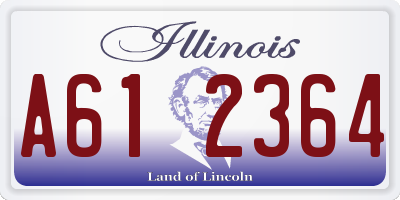 IL license plate A612364