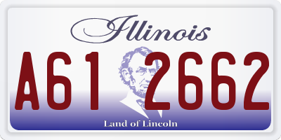 IL license plate A612662