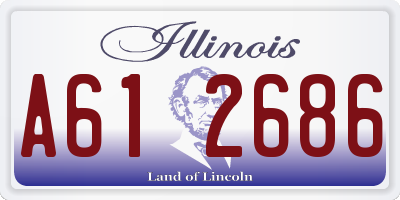 IL license plate A612686