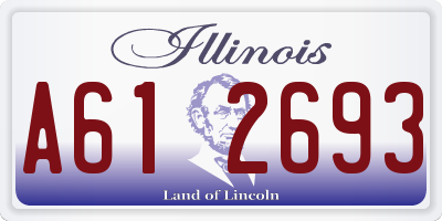 IL license plate A612693