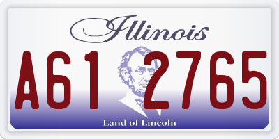 IL license plate A612765