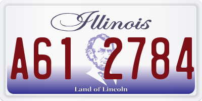 IL license plate A612784