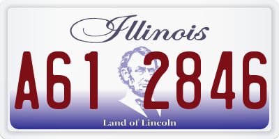 IL license plate A612846