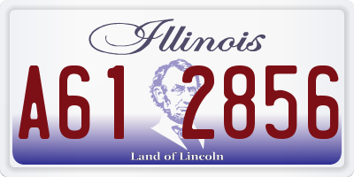 IL license plate A612856