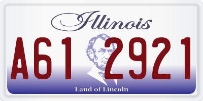 IL license plate A612921