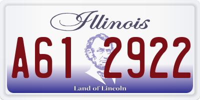 IL license plate A612922