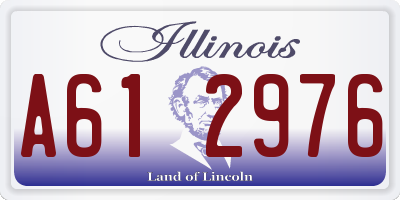 IL license plate A612976