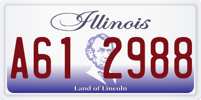 IL license plate A612988