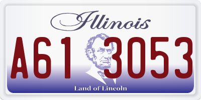 IL license plate A613053