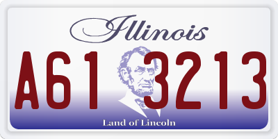 IL license plate A613213