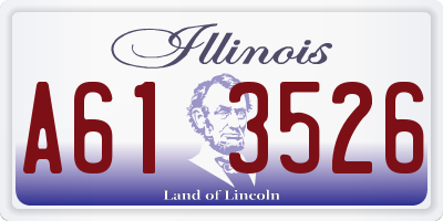 IL license plate A613526
