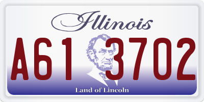 IL license plate A613702