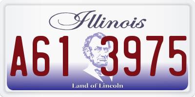 IL license plate A613975