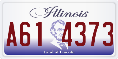 IL license plate A614373