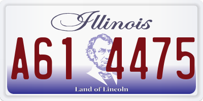 IL license plate A614475