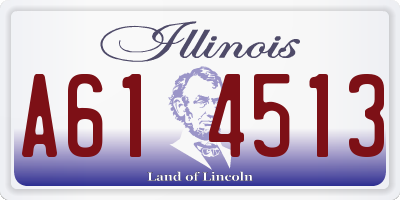 IL license plate A614513