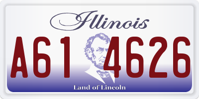 IL license plate A614626