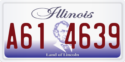 IL license plate A614639