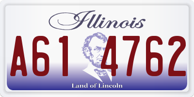 IL license plate A614762