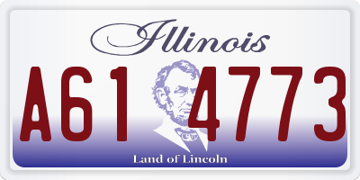IL license plate A614773