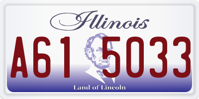 IL license plate A615033