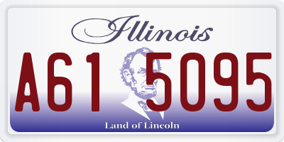 IL license plate A615095