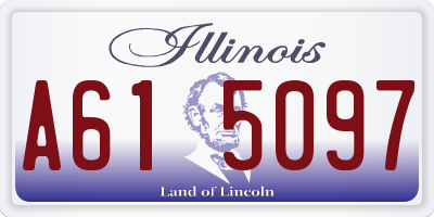 IL license plate A615097