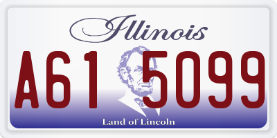 IL license plate A615099