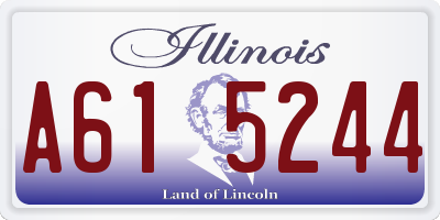 IL license plate A615244