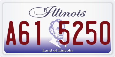 IL license plate A615250