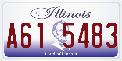 IL license plate A615483